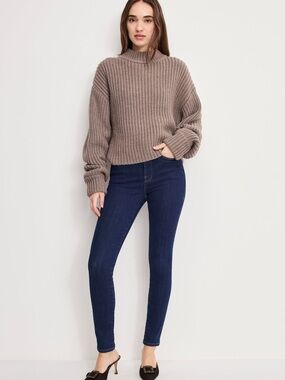 Good American Dark Blue High-Rise Skinny Jeans